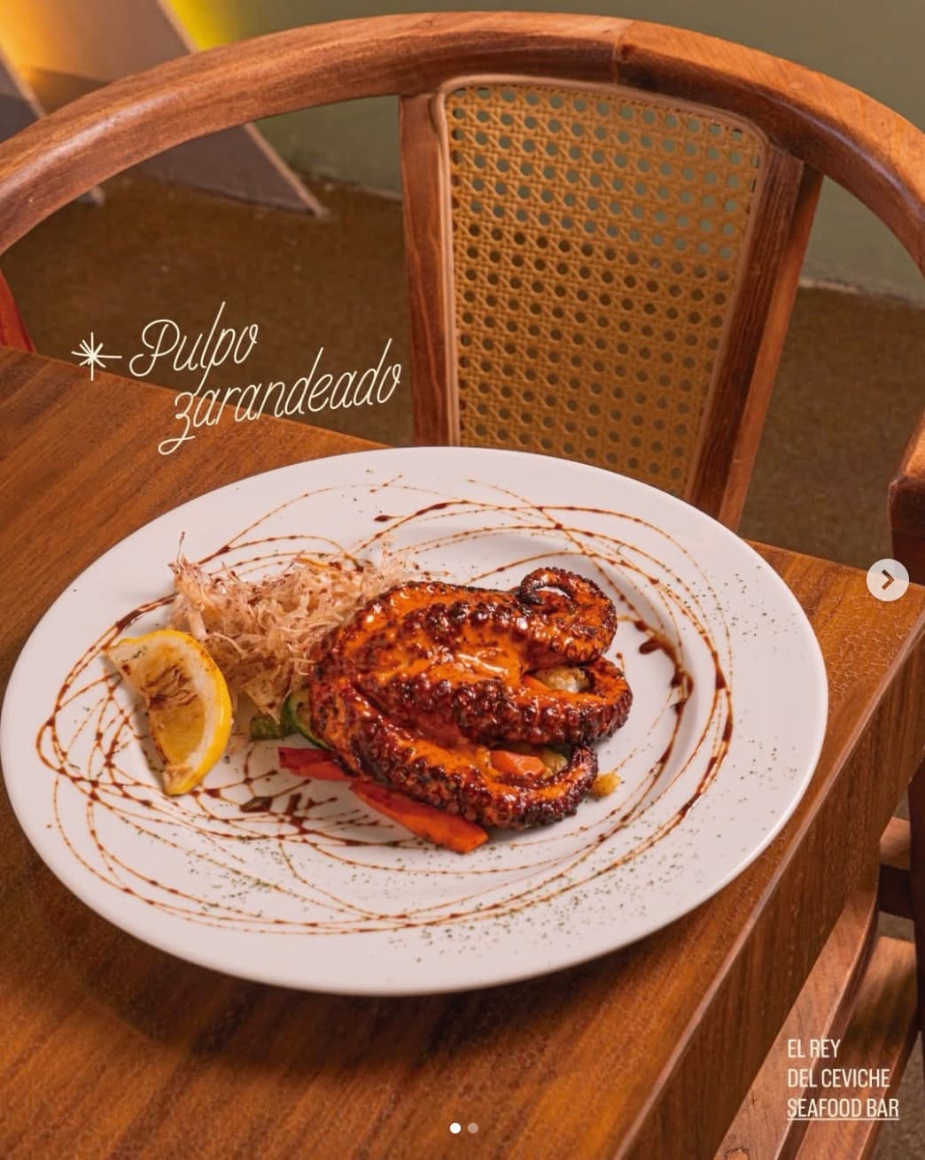 Pulpo zarandeado